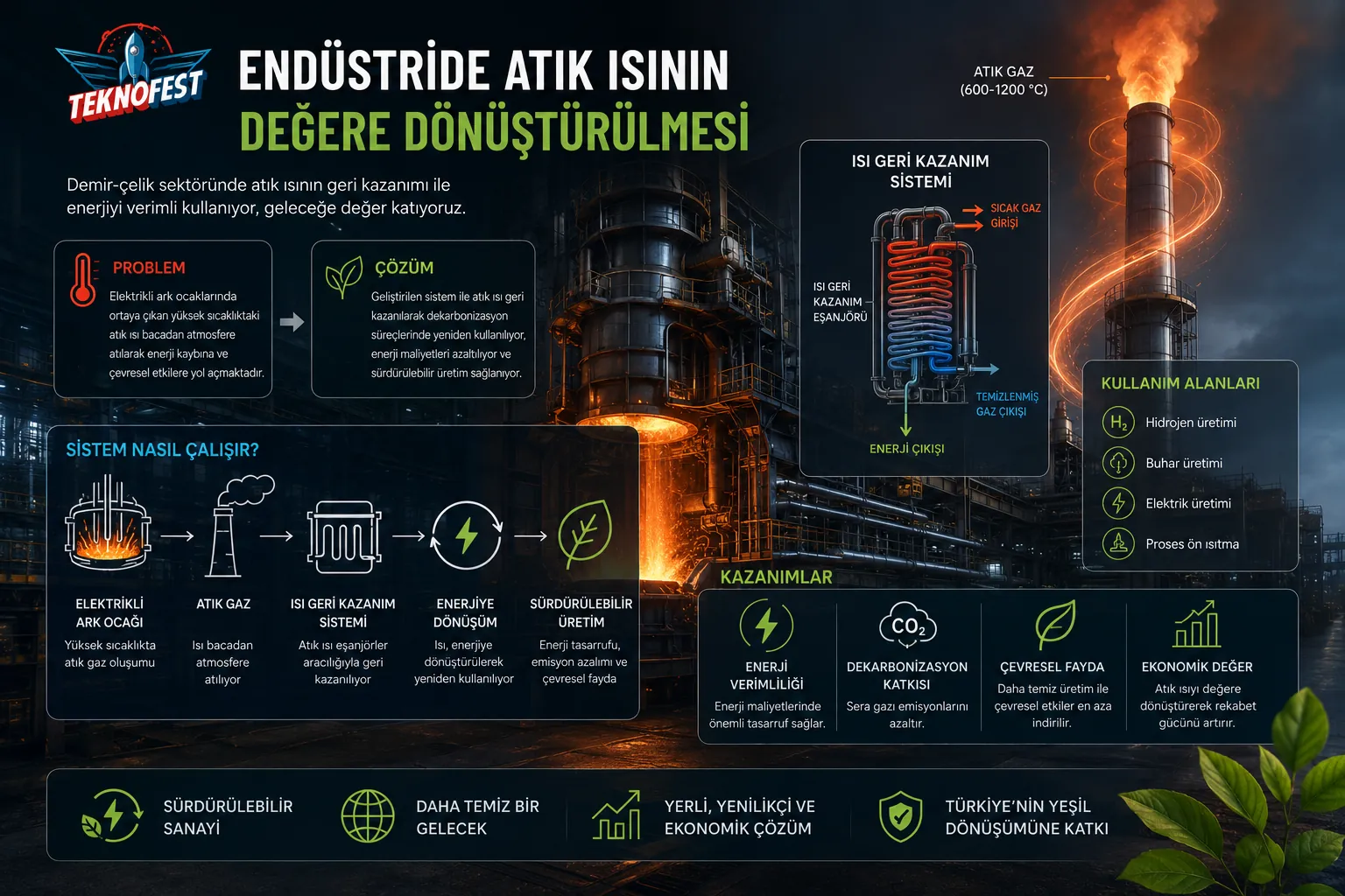 Endüstride atık ısının değere dönüştürülmesi